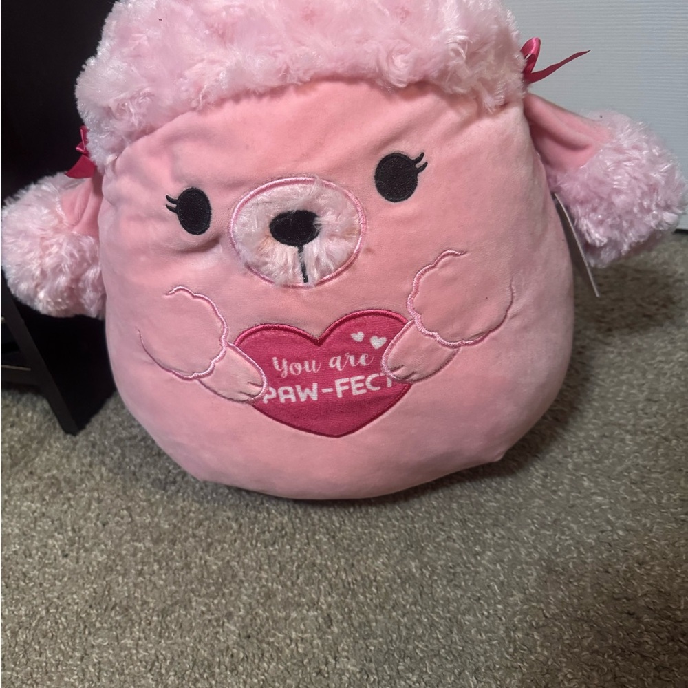 Squishmallows Pink Plush with Heart